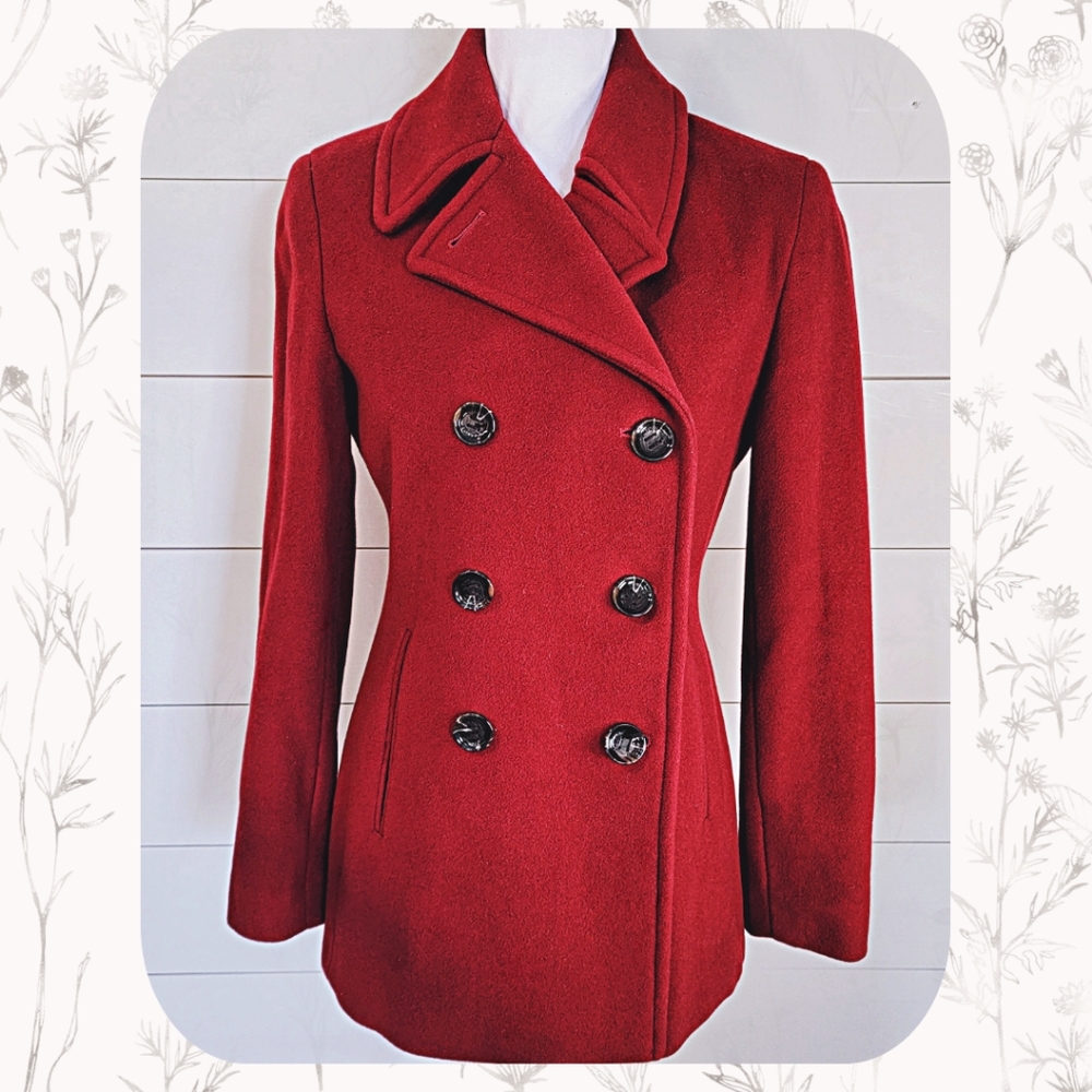 🕊️Calvin Klein Wool Cashmere Blend Pea Coat size 2